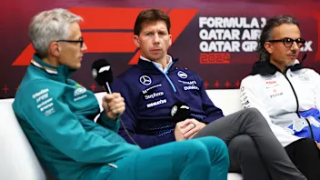 LUSAIL CITY, QATAR - NOVEMBER 29: James Vowles, Team Principal of Williams attends the press
