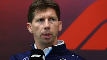 LAS VEGAS, NEVADA - NOVEMBER 20: James Vowles, Team Principal of Williams walks in the Paddock