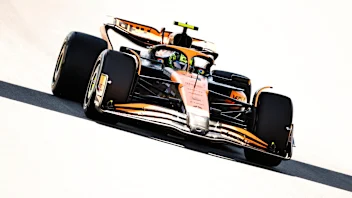 BARCELONA, SPAIN - JUNE 21: Lando Norris of Great Britain driving the (4) McLaren MCL38 Mercedes on