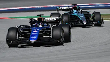 BARCELONA, SPAIN - JUNE 21: Daniel Ricciardo of Australia driving the (3) Visa Cash App RB VCARB 01