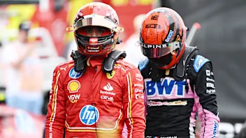 BARCELONA, SPAIN - JUNE 22: 6th placed qualifier Carlos Sainz of Spain and Ferrari and 9th placed