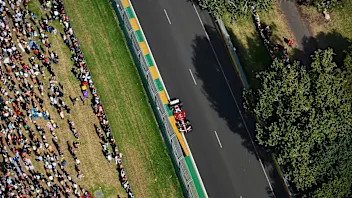 MELBOURNE, AUSTRALIA - MARCH 14: Charles Leclerc of Monaco driving the (16) Scuderia Ferrari SF-25