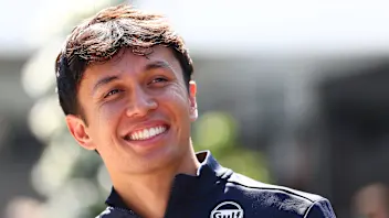 MELBOURNE, AUSTRALIA - MARCH 13: Alexander Albon of Thailand and Williams looks on during previews