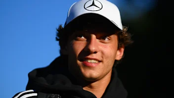 MELBOURNE, AUSTRALIA - MARCH 13: Andrea Kimi Antonelli of Italy and Mercedes AMG Petronas F1 Team