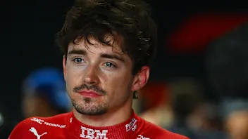 MELBOURNE, AUSTRALIA - MARCH 15: Fifth placed qualifier Charles Leclerc of Monaco and Scuderia