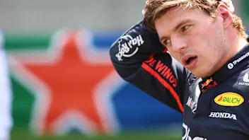 SHANGHAI, CHINA - MARCH 22: Third placed Max Verstappen of the Netherlands and Oracle Red Bull