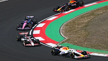 SHANGHAI, CHINA - MARCH 22: Isack Hadjar of France driving the (6) Visa Cash App Racing Bulls VCARB