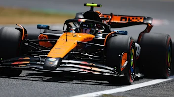 SUZUKA, JAPAN - APRIL 05: Lando Norris of Great Britain driving the (4) McLaren MCL39 Mercedes on