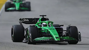 SINGAPORE, SINGAPORE - OCTOBER 05: Nico Hulkenberg of Germany driving the (27) Kick Sauber C45
