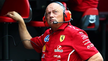SINGAPORE, SINGAPORE - OCTOBER 03: Frederic Vasseur, Team Principal of Scuderia Ferrari at the pit