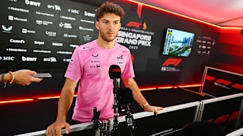 SINGAPORE, SINGAPORE - OCTOBER 02: Pierre Gasly of France and Alpine F1 talks to the media during