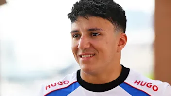 ABU DHABI, UNITED ARAB EMIRATES - DECEMBER 04: Isack Hadjar of France and Visa Cash App Racing