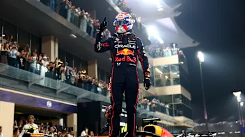 ABU DHABI, UNITED ARAB EMIRATES - DECEMBER 06: Pole position qualifier Max Verstappen of the