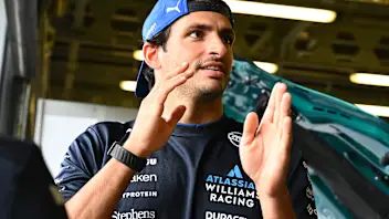 BAKU, AZERBAIJAN - SEPTEMBER 21: Carlos Sainz of Spain and Williams on the drivers parade prior to