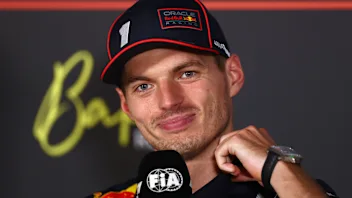 BAKU, AZERBAIJAN - SEPTEMBER 21: Race winner Max Verstappen of the Netherlands and Oracle Red Bull