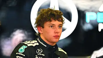 BAKU, AZERBAIJAN - SEPTEMBER 19: Andrea Kimi Antonelli of Italy and Mercedes AMG Petronas F1 Team