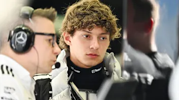 BAHRAIN, BAHRAIN - APRIL 12: Andrea Kimi Antonelli of Italy and Mercedes AMG Petronas F1 Team looks