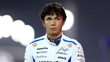 BAHRAIN, BAHRAIN - APRIL 12: Sixteenth placed qualifier Alexander Albon of Thailand and Williams