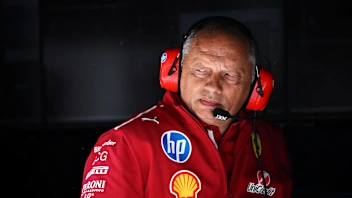 MONTREAL, QUEBEC - JUNE 14: Frederic Vasseur, Team Principal of Scuderia Ferrari on the pit wall