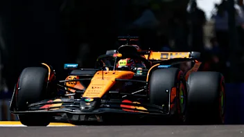 IMOLA, ITALY - MAY 16: Oscar Piastri of Australia driving the (81) McLaren MCL39 Mercedes on track