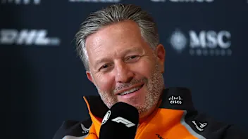 NORTHAMPTON, ENGLAND - JULY 04: Zak Brown, Chief Executive Officer of McLaren in the Team