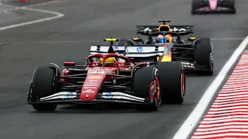 BUDAPEST, HUNGARY - AUGUST 03: Lewis Hamilton of Great Britain driving the (44) Scuderia Ferrari