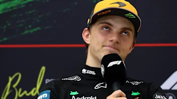 BUDAPEST, HUNGARY - AUGUST 03: Second placed Oscar Piastri of Australia and McLaren in the Drivers