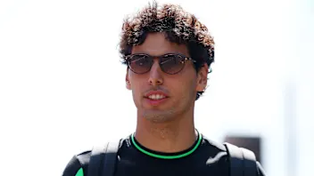 BUDAPEST, HUNGARY - AUGUST 01: Gabriel Bortoleto of Brazil and Stake F1 Team Kick Sauber arrives in