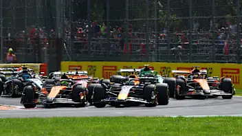 MONZA, ITALY - SEPTEMBER 07: Lando Norris of Great Britain driving the (4) McLaren MCL39 Mercedes