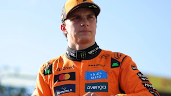 MONZA, ITALY - SEPTEMBER 06: Third placed qualifier Oscar Piastri of Australia and McLaren looks on