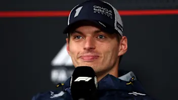 LAS VEGAS, NEVADA - NOVEMBER 22: Race winner Max Verstappen of the Netherlands and Oracle Red Bull