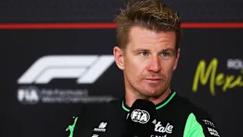 MEXICO CITY, MEXICO - OCTOBER 23: Nico Hulkenberg of Germany and Stake F1 Team Kick Sauber speaks