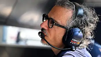 MEXICO CITY, MEXICO - OCTOBER 25: Laurent Mekies, Team Principal of Oracle Red Bull Racing looks on