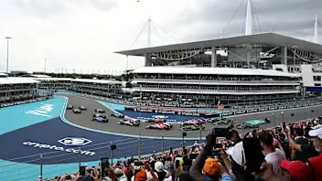 MIAMI, FLORIDA - MAY 04: Max Verstappen of the Netherlands driving the (1) Oracle Red Bull Racing