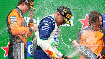 ZANDVOORT, NETHERLANDS - AUGUST 31: Race winner Oscar Piastri of Australia and McLaren and Third