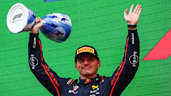 ZANDVOORT, NETHERLANDS - AUGUST 31: Second placed Max Verstappen of the Netherlands and Oracle Red