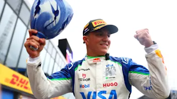 ZANDVOORT, NETHERLANDS - AUGUST 31: Third placed Isack Hadjar of France and Visa Cash App Racing