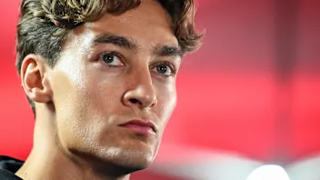 ZANDVOORT, NETHERLANDS - AUGUST 28: George Russell of Great Britain and Mercedes AMG Petronas F1