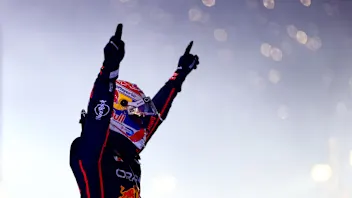 LUSAIL CITY, QATAR - NOVEMBER 30: Race winner Max Verstappen of the Netherlands and Oracle Red Bull