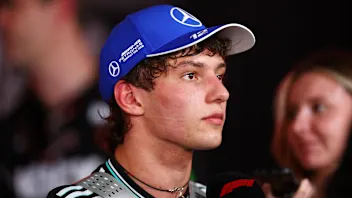 LUSAIL CITY, QATAR - NOVEMBER 29: Sixth placed Andrea Kimi Antonelli of Italy and Mercedes AMG