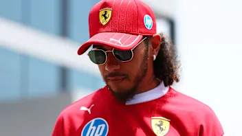 JEDDAH, SAUDI ARABIA - APRIL 17: Lewis Hamilton of Great Britain and Scuderia Ferrari looks on in