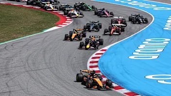 BARCELONA, SPAIN - JUNE 01: Oscar Piastri of Australia driving the (81) McLaren MCL39 Mercedes