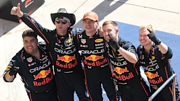 AUSTIN, TEXAS - OCTOBER 19: Race winner Max Verstappen of the Netherlands and Oracle Red Bull