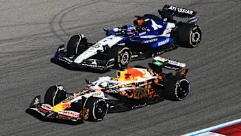 AUSTIN, TEXAS - OCTOBER 19: Isack Hadjar of France driving the (6) Visa Cash App Racing Bulls VCARB