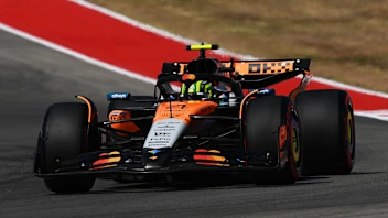 AUSTIN, TEXAS - OCTOBER 17: Lando Norris of Great Britain driving the (4) McLaren MCL39 Mercedes on