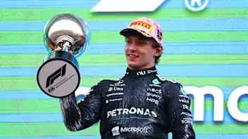 SUZUKA, JAPAN - MARCH 29: Race winner Andrea Kimi Antonelli of Italy and Mercedes AMG Petronas F1