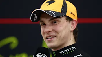 SUZUKA, JAPAN - MARCH 28: Third placed qualifier Oscar Piastri of Australia and McLaren in the