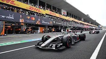 SUZUKA, JAPAN - MARCH 28: Gabriel Bortoleto of Brazil driving the (5) Audi F1 Team R26 in the