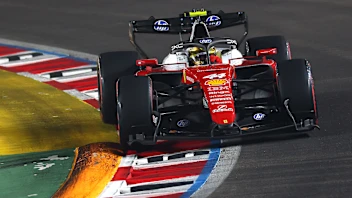 SINGAPORE, SINGAPORE - OCTOBER 10: Lewis Hamilton of Great Britain driving the (44) Scuderia