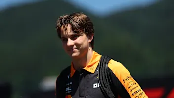 SPIELBERG, AUSTRIA - JUNE 26: Oscar Piastri of Australia and McLaren arrives in the Paddock prior